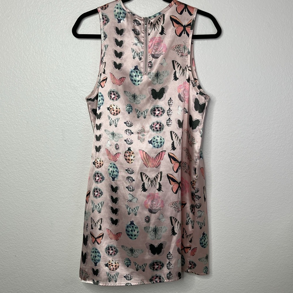 Urban Outfitters Kimchi Blue Butterfly Print Dress‎ Pink Size M Y2K Fairycore - Picture 3 of 15